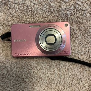 Pink Sony camera